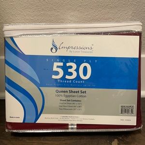 Miranda Haus Egyptian Cotton 530-Thread Count Deep Pocket Sheet Set